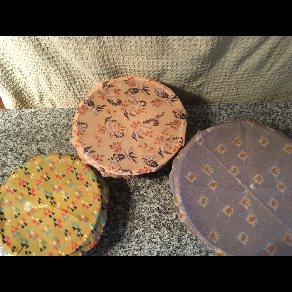 Beeswax food wraps -set of 3.